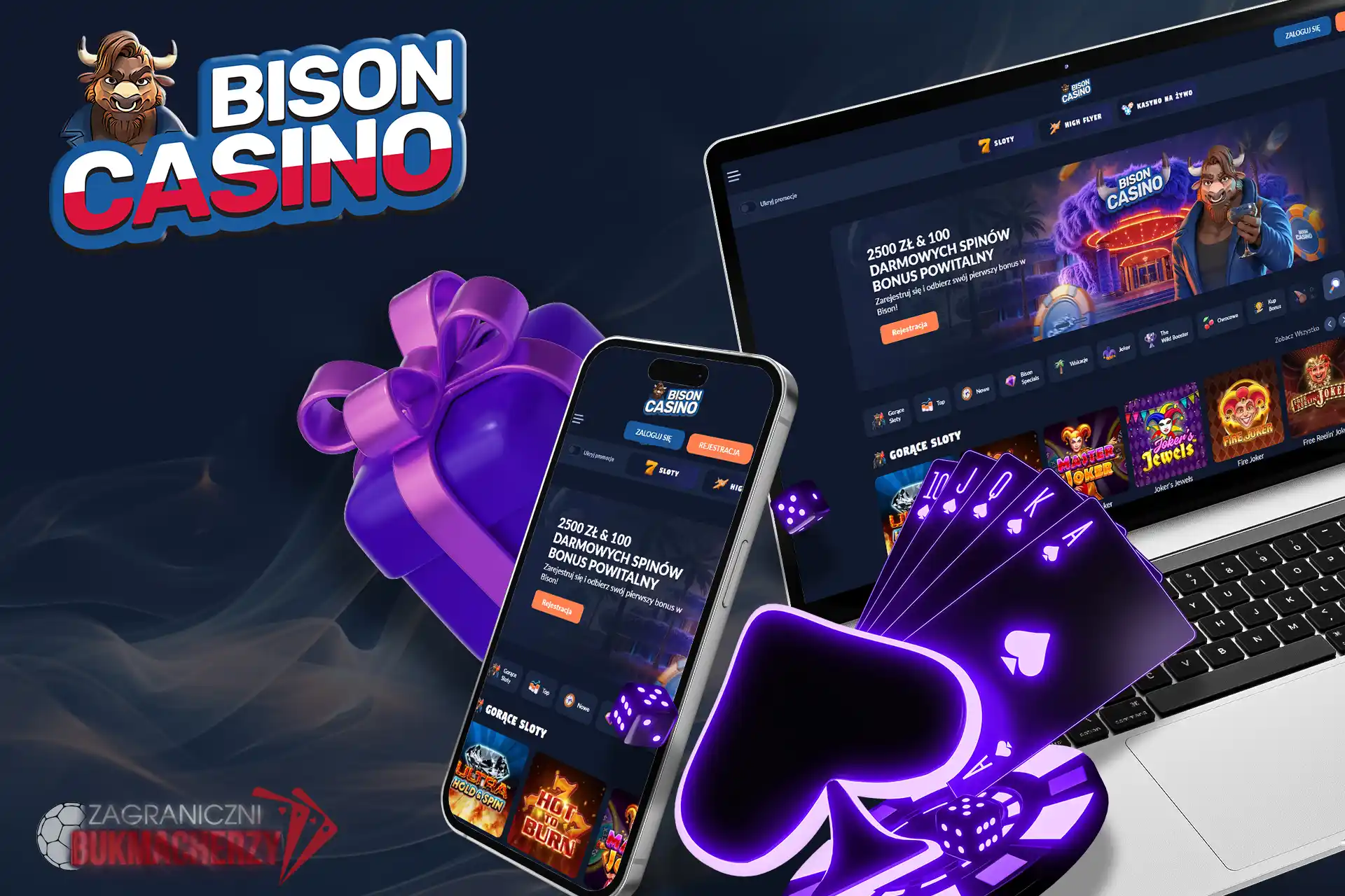 Witamy w kasynie Bison, graj w gry hazardowe i odbieraj bonusy!