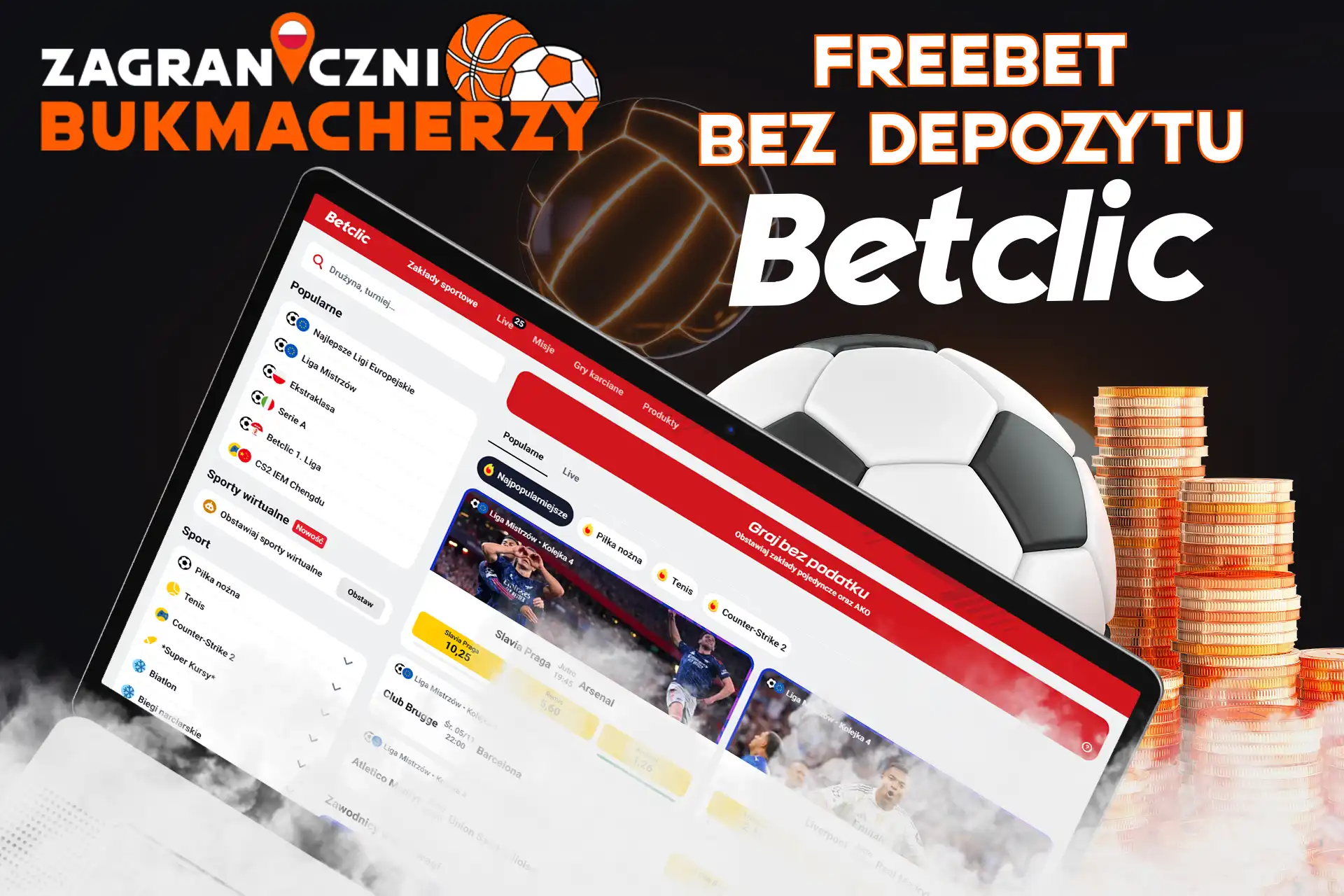 Darmowe zakłady bez depozytu w Betclic