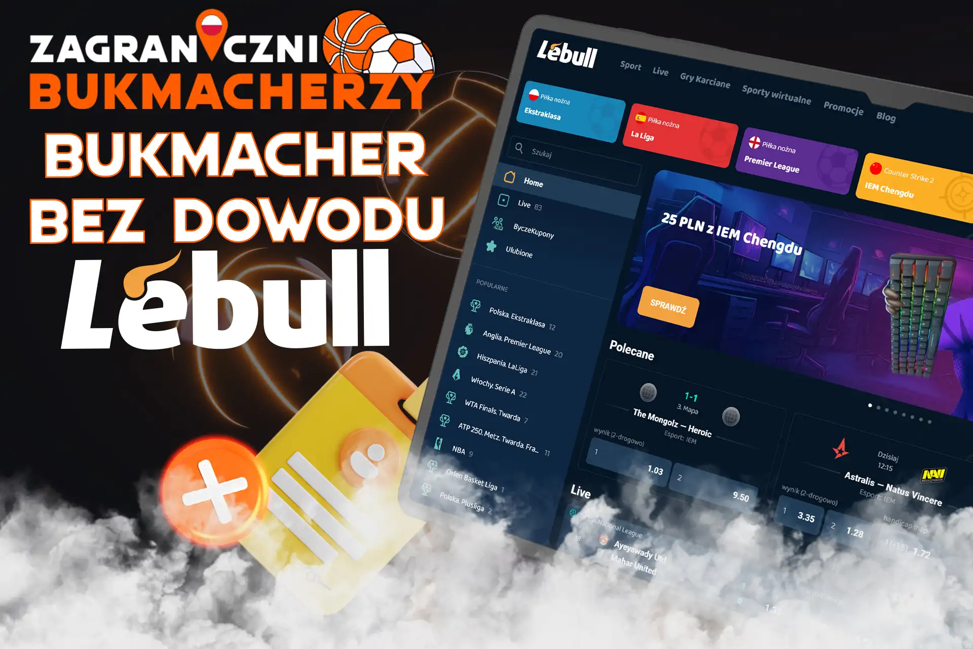 Bukmacher bez dowodu osobistego - Lebull