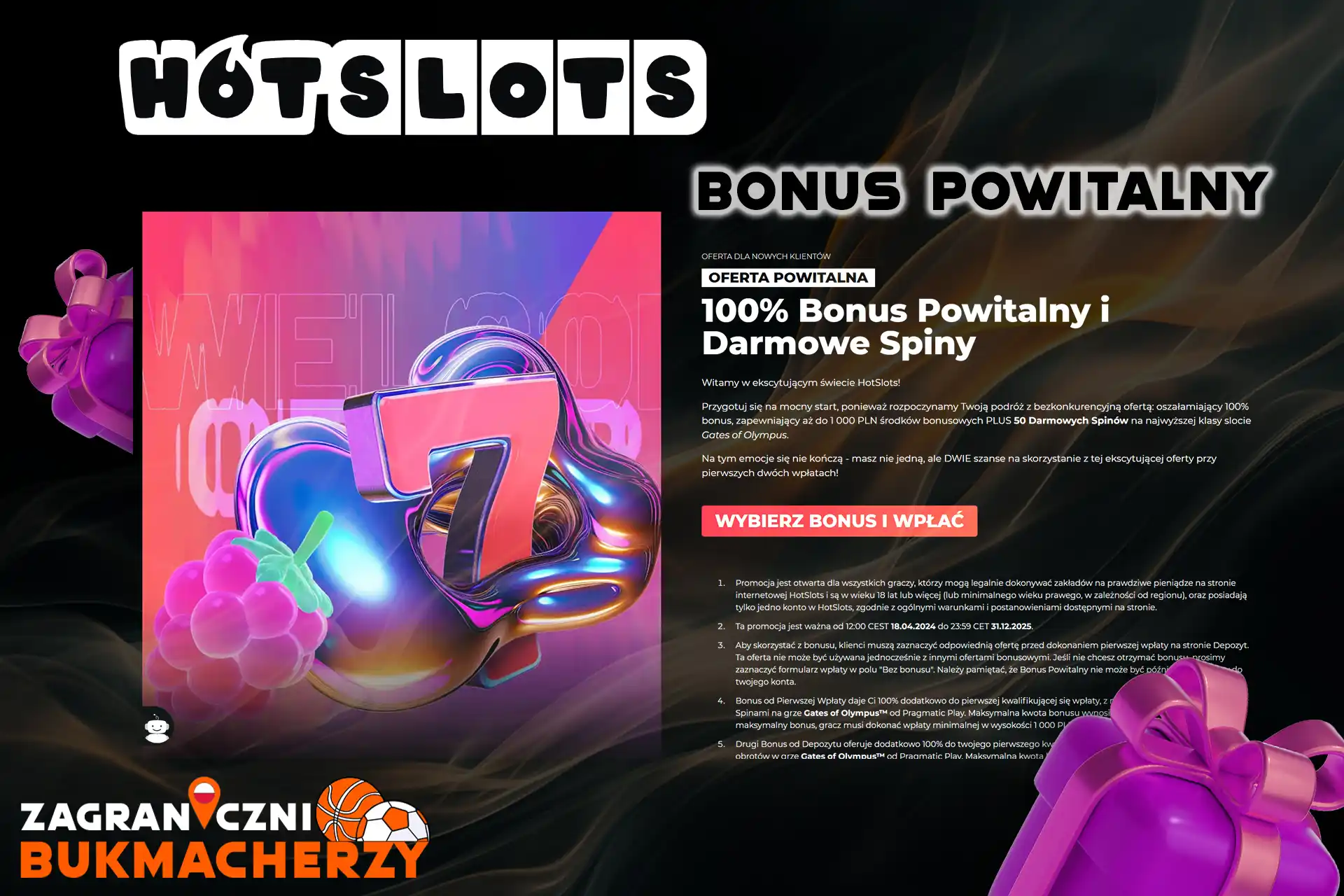 Otrzymaj bonus powitalny od kasyna HotSlots